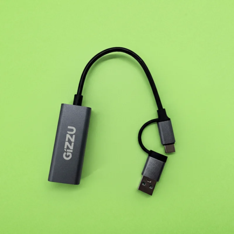 Gizzu High Speed Type-C to Gigabit LAN Adapter Poly