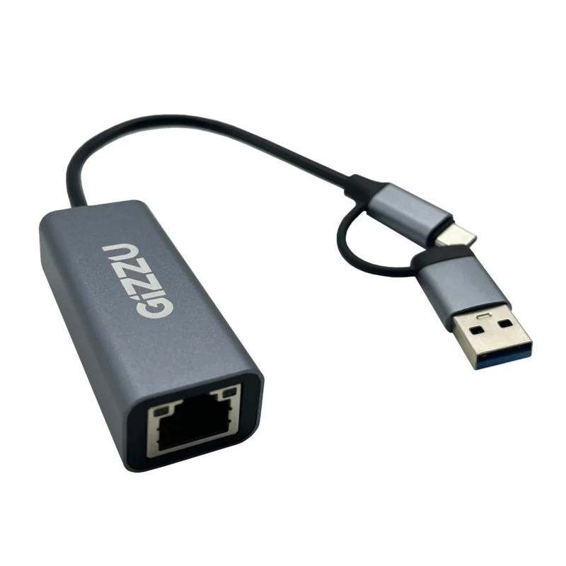 Gizzu High Speed Type-C to Gigabit LAN Adapter Poly