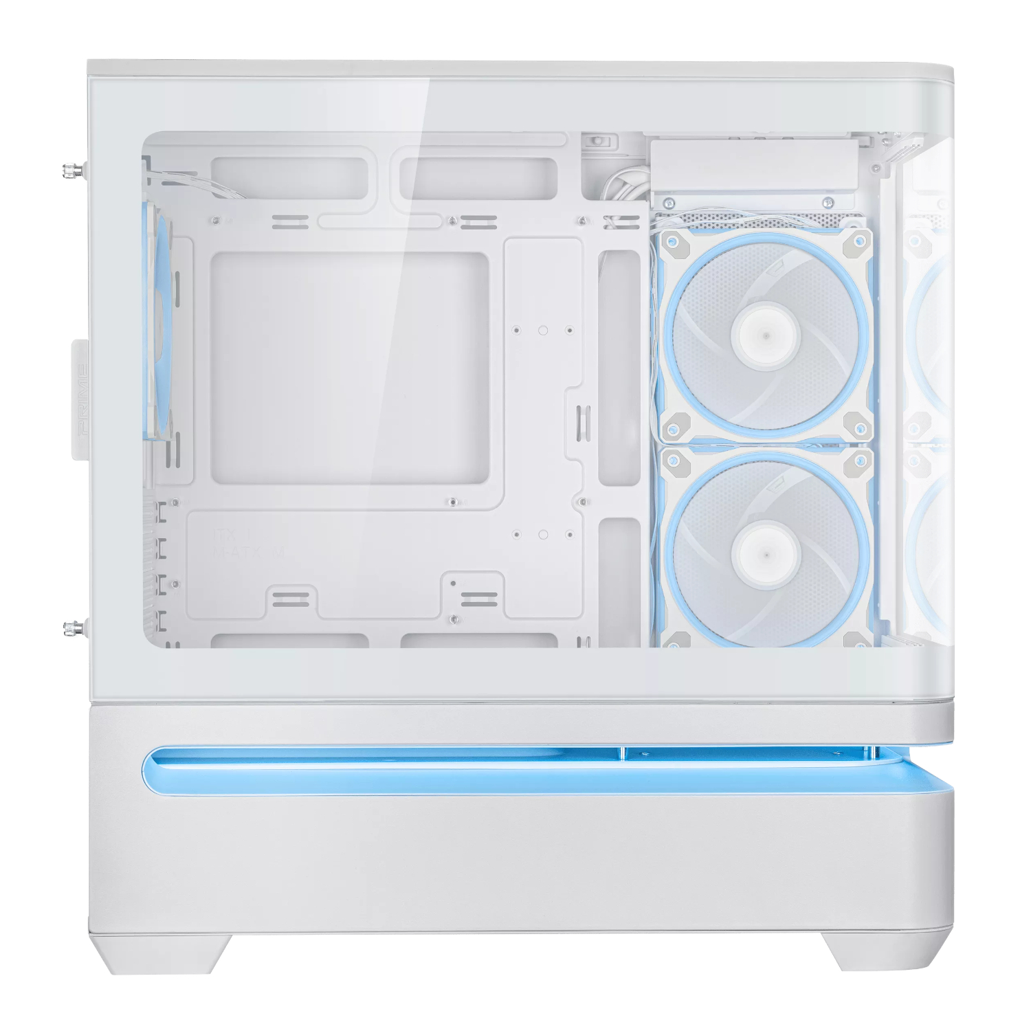 ASUS Prime AP202 ARGB Micro-ATX Gaming Chassis - White - Image 4