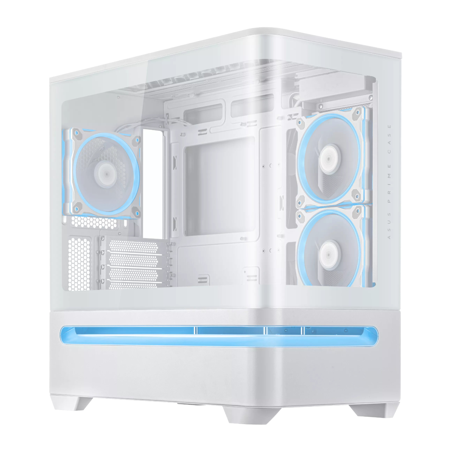 ASUS Prime AP202 ARGB Micro-ATX Gaming Chassis - White - Image 6