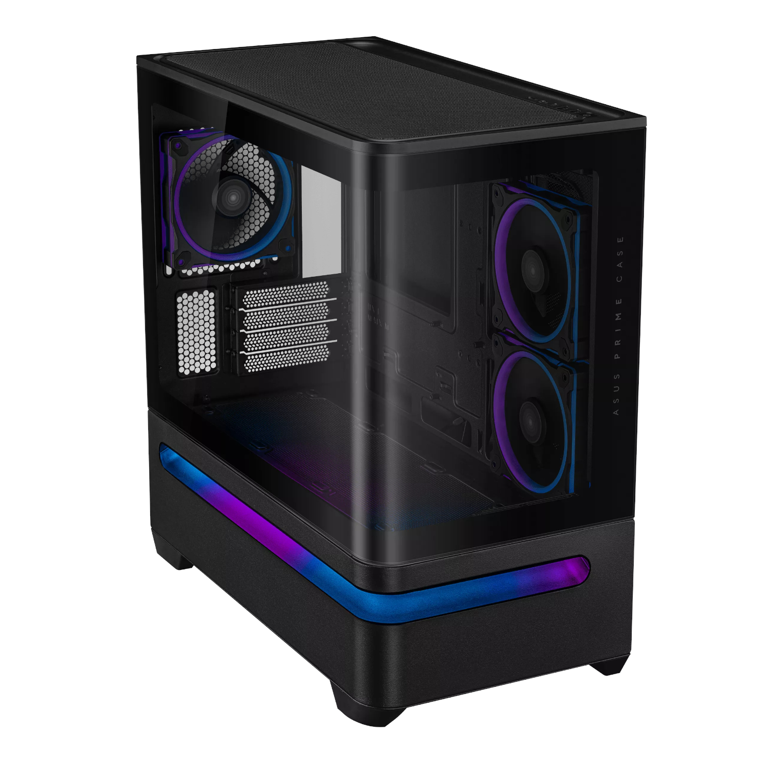 ASUS Prime AP202 ARGB Micro-ATX Gaming Chassis - Black - Image 5