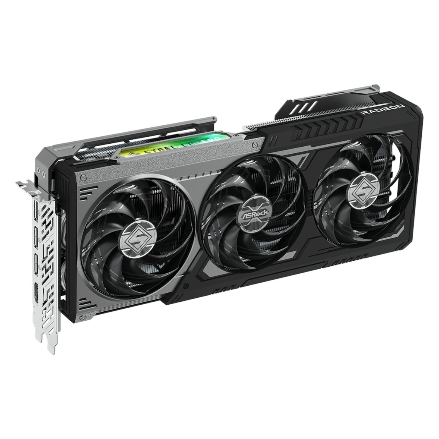 ASRock Radeon RX9070 XT Steel Legend Dark 16GB Graphics Card - Image 4