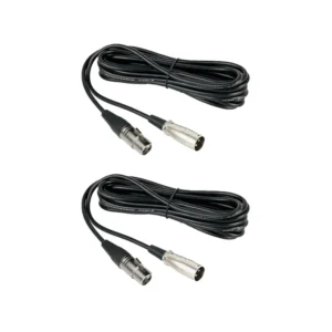 NearStream Balanced XLR Male to Female Microphone Cable 2m – 2 pack
