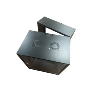 Zone Lite 15U 400+200mm Swing Frame Black Wall Mount Cabinet